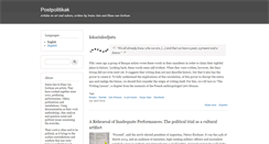 Desktop Screenshot of postpolitikak.org